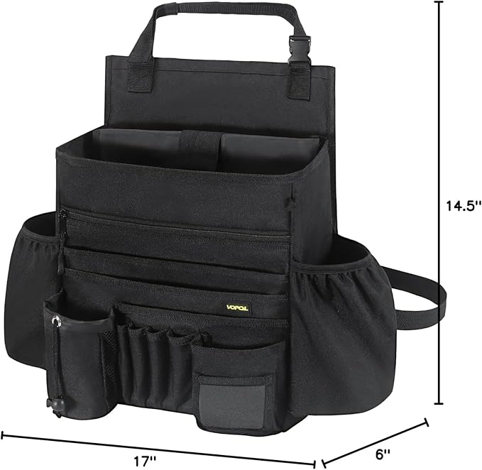 Car Seat Organizer- Multi-Compartment Passenger Seat Organizer, Universal Fit for Front & Back Seats, Ideal for Law Enforcement and Truck Seat Storage, Compatible with Cars, Trucks, and Vans