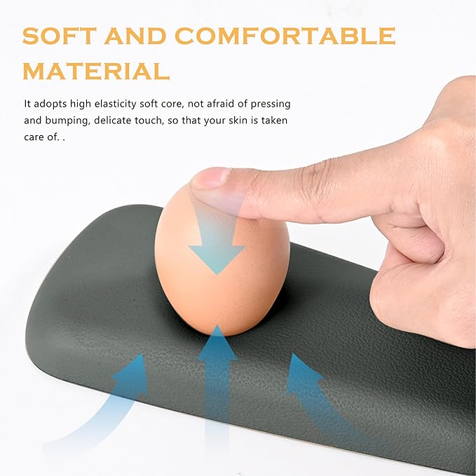 OFBAND 2PCS Elbow Pad Arm Rest, Soft Leather Arm Rest Pillow with One-Piece Molding for Comfortable Support, Universal Car Accessories, Knee Cushion, Door Armrest Pads (Grey)