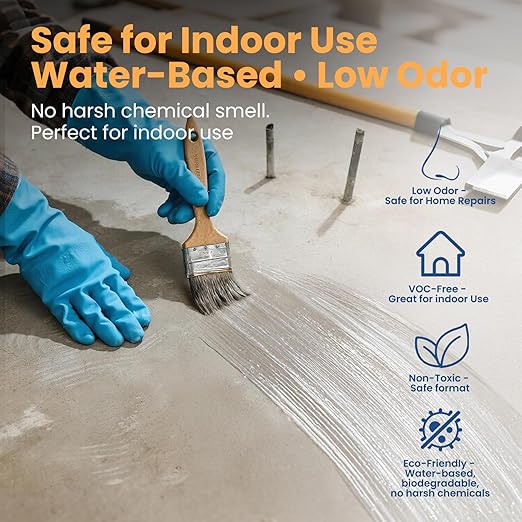 Clear Waterproof Sealant – Water-Based Transparent Waterproof Coating Acrylic Paste for Leakage for Roofs, Walls, Windows, Bathroom, Wood, Concrete, Tile, Metal, Indoor & Outdoor, Non-Toxic, 35oz, 1KG