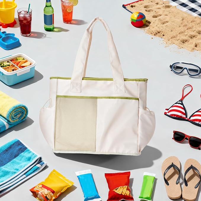 Odoland Soft Cooler Bag - Leakproof & Insulated, 2-in-1 Collapsible Design, Dry/Wet Separation, Large Soft Sided Cooler with Multi-Pocket Design for Beach, Picnic, Camping, Day Trip, Family Size