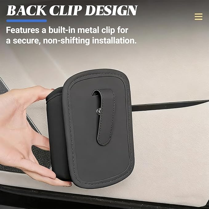 2PCS Large Car Door Cup Holder, Multifunctional Storage Bag Trash Can, Clip On Backseat Pocket Beverage Holder, Waterproof Car Cup Holder, for Water Cup Mobile Phone Change Storage Box