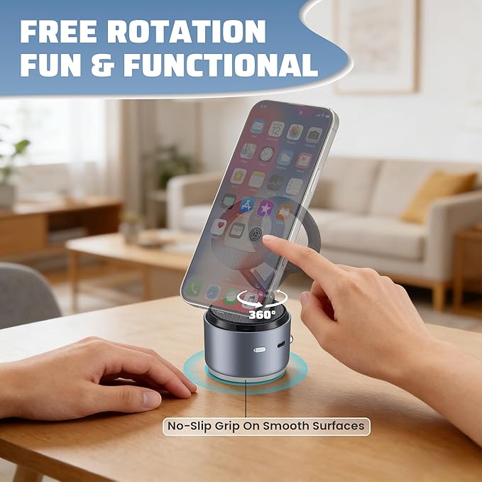Phone Holder for Magsafe with Wireless Bluetooth Speaker, Cell Phone Stand HD Surround Sound Perfect for Home and Outdoors with Bluetooths Speakers for Desk Compatible with iPhone/Samsung