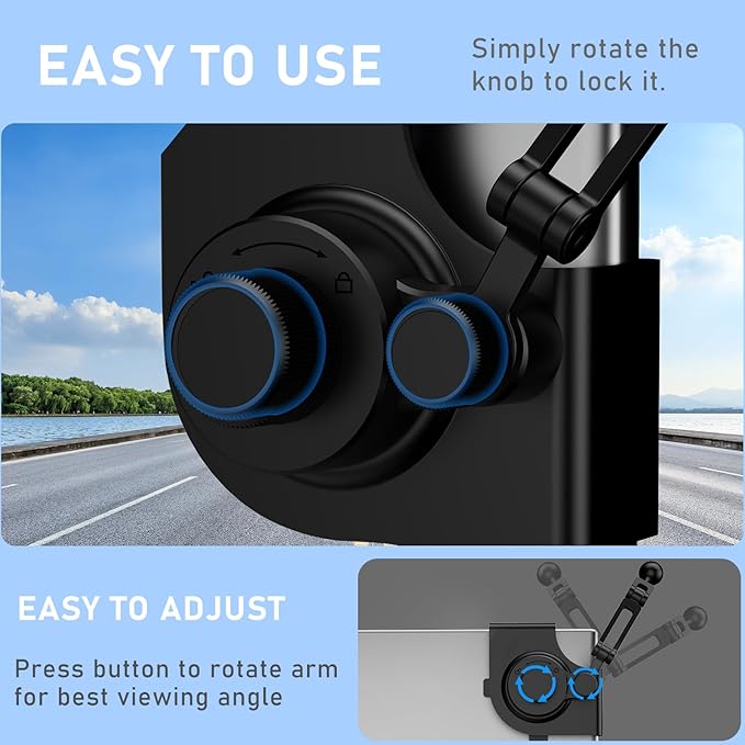 All-Metal Phone Holder for Tesla Model 3/Y and Cybertruck, Car Dash Phone Holder, Accessories Magsafe Car Mount Magnetic Phone Mount Strongest Magnet Power Compatible with Tesla Model Accessories