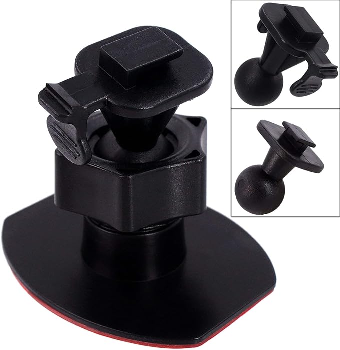 CH02B Car Dash Camera Mount Holder for 3M Double-Sided Adhesive Base -Driving Video Recorder Windshield/Dashboard Mount Holder for Yi/Apeman/DOD/HP Car DVR Camera GPS Phone Permanent Mount