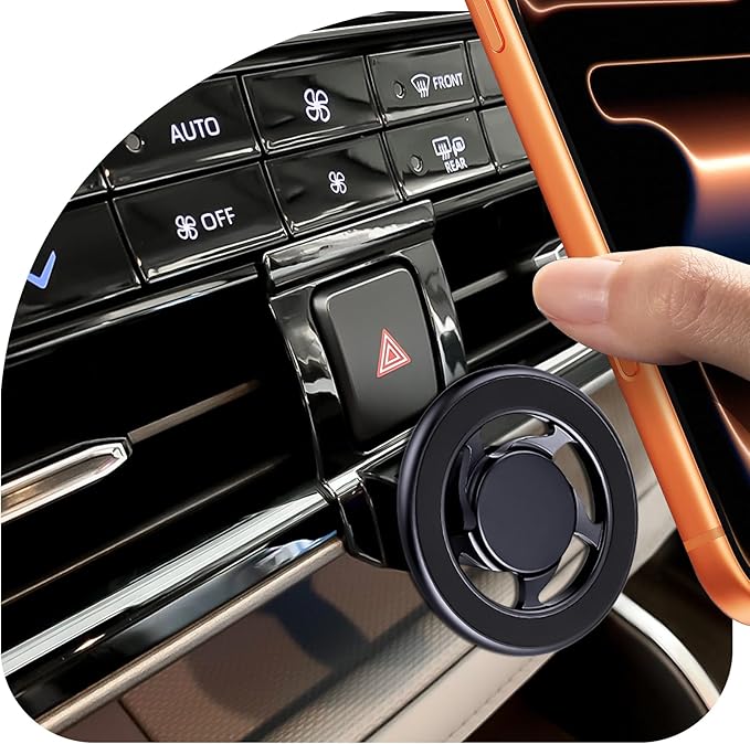 Car Phone Holder, Air Vent Navigation Mount, for Toyota Highlander/Hybird 2020-2025, Mag-safe Magnetic Custom Cradles Stand for iPhone, Samsung, HTC and All Smartphone (NOT for Platinum/Grand)