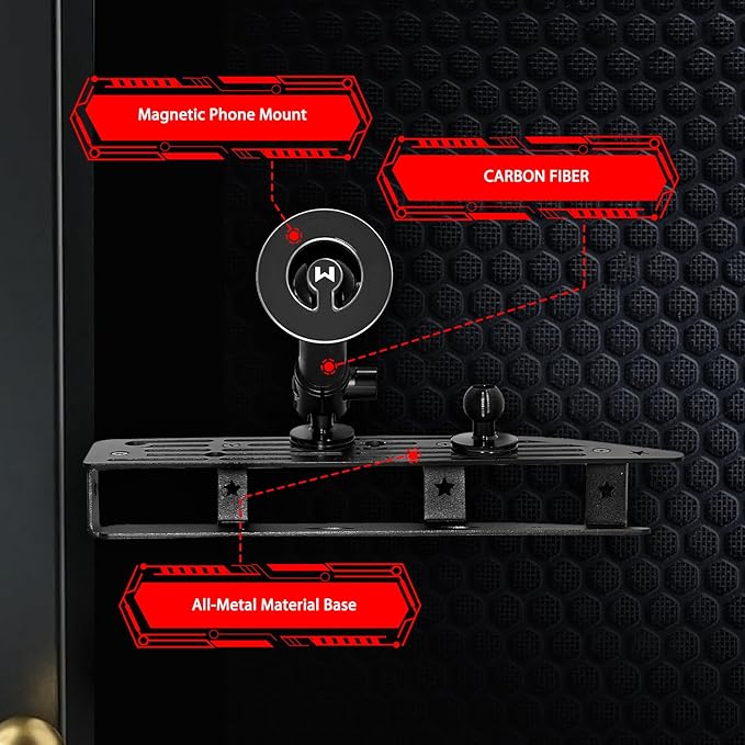 WXRYLYN 2024 2025 Silverado Sierra Metal Dash Platform Phone Mount Magnetic Phone Holder for 2022-2024 2025 2026 Silverado&Sierra Cell Phone Holder Dash Phone Mount 2024 Silverado Dash Mount