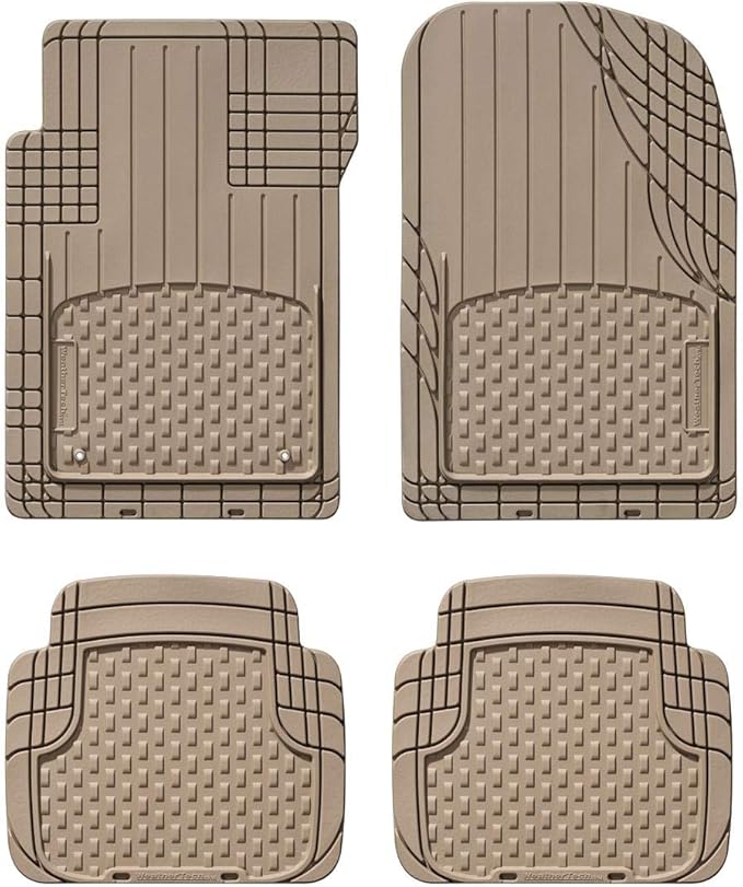 WeatherTech Semi Universal All Weather and Vehicle Trim to Fit Floor Mats - 4-Piece Set Tan