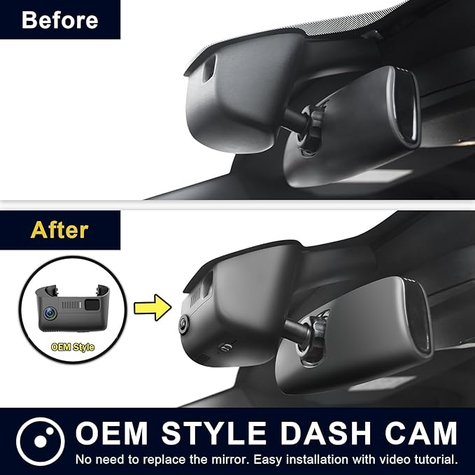 Mangoal 4K Dash Cam Custom for 4th Gen Dodge RAM 1500/2500/3500 2013 2014 2015 2016 2017 2018,(Model B),Check Model Carefully,OEM Look, UHD 2160P Video, WiFi & App, 128GB Card