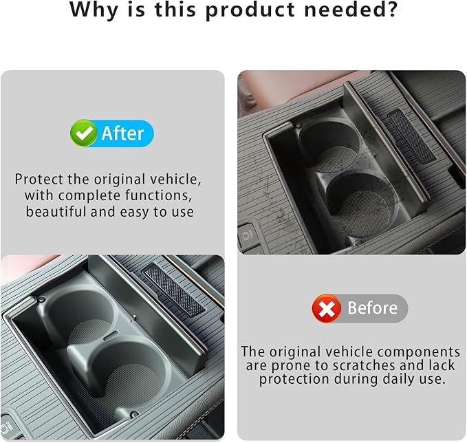 Center Console Cup Holder Insert for Toyota Sienna 2021-2026 Water Bottle Cupholder TPE Sienna Accessore Compatible with LE/XLE/XSE/Woodland Edition/Limited/Platinum(Gray)