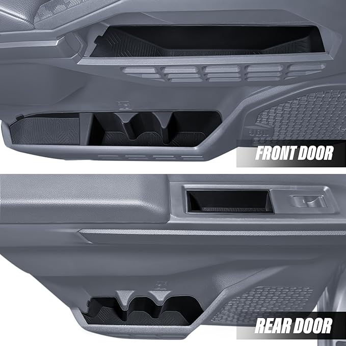 Interior Silicone Liner Insert Custom Fit for Tacoma 2024-2026, Silicone Organizer Tray for Tacoma Gen 4th Double Cab only - Fully Covered - for Tacoma Accessories