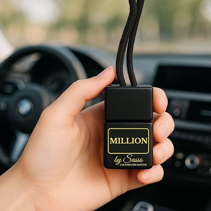 Car Diffuser Duo “Greed & Million” – Inspired by Iconic Men’s Perfumes – Long-Lasting, Odor Eliminator – Gift Box for Car Lovers - Fragrance By Sasso