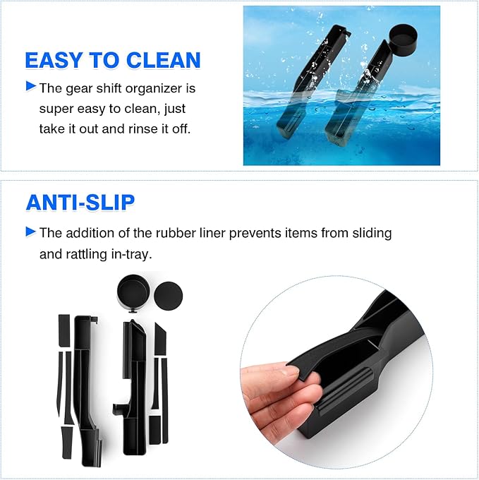 Autorder Gear Shift Organizer for Toyota Tacoma 2024-2026/4Runner 2025-2026 Accessories Center Console Organizer Removable Cup Holder Gear Shift Inser