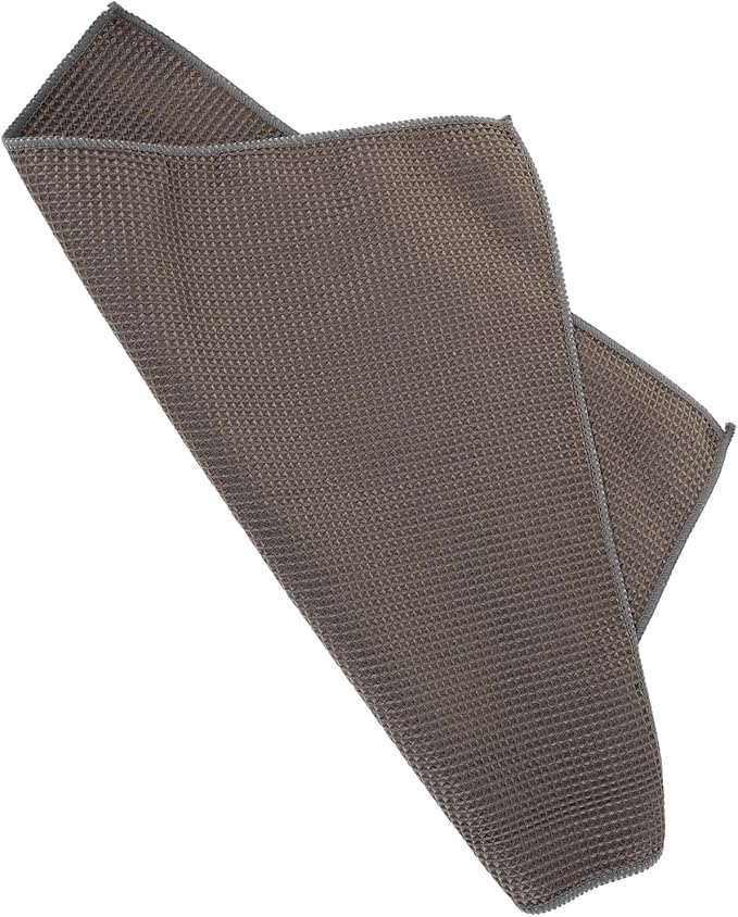 Microfiber Car Care Towel 40x40cm Absorbent Auto Detailing Cloth Gray Waffle Pattern for Interior and Exterior Car Maintenance Supplies
