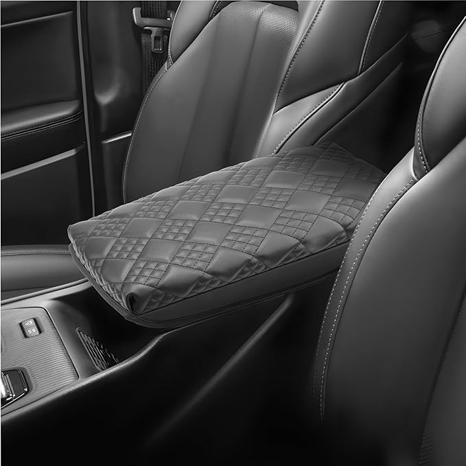 SKTU for 2026 Jeep Cherokee Armrest Cover for 2026+ Cherokee (Base/Laredo/Limited/Overland) Center Console Cover Jeep Cherokee 2026 Accessories Console Cushion Pad 2026 Cherokee Seat Box Pad-Thickened