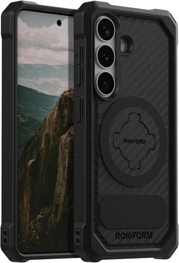 Rokform Rugged Case for Galaxy S26, Magnetic Cover, Drop Tested Armor (Black)