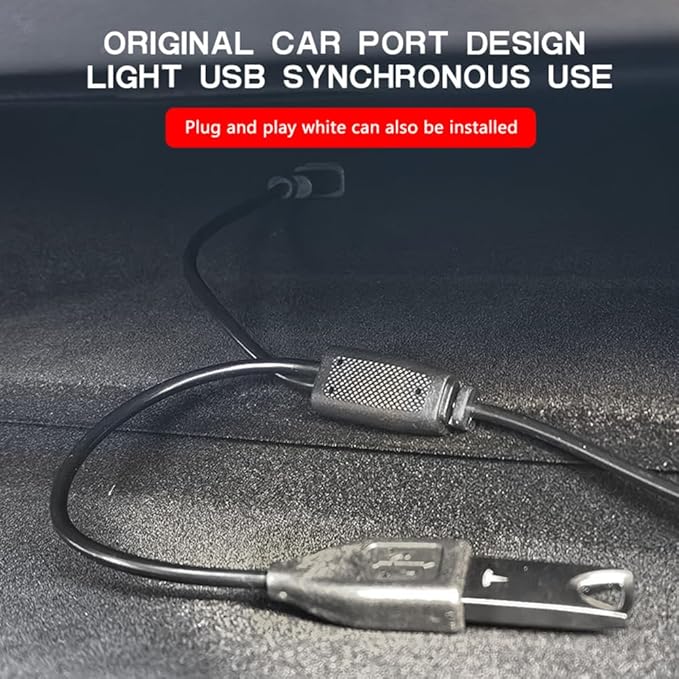 Ambient Front Trunk Lights for Tesla Model 3 Y 2021-2023 (Trunk/Neon),Interior Car LED Strip Lights,Front Interior Frunk Lightning String for Neon Atmosphere