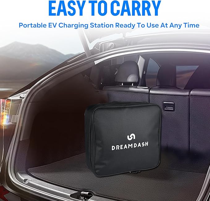 Portable Level 2& Level 1 Ev Charger for All SAE J1772 EVs, 25ft ETL Listed Electric Vehicle Charger, Smart Adjustable 6-16A,120-240V, Timer Function,Weatherproof IP66 with NEMA 6-20 Plug
