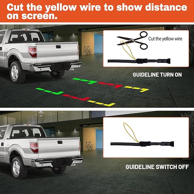 Tailgate Handle Backup Camera Compatible with 2014-2020 Toyota Tundra, 2016-2022Toyota Tacoma Tailgate Handle Rear View Reverse Camera RCA Connector Backup Kit Replaces# 97982 69090-0C090 69090-0C091