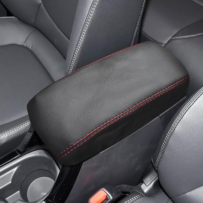 Compatible with Center Console Armrest Cover for Toyota Corolla Cross 2022-2025 Leather Arm Rest Storage Box Lids Cushion Protector Pad