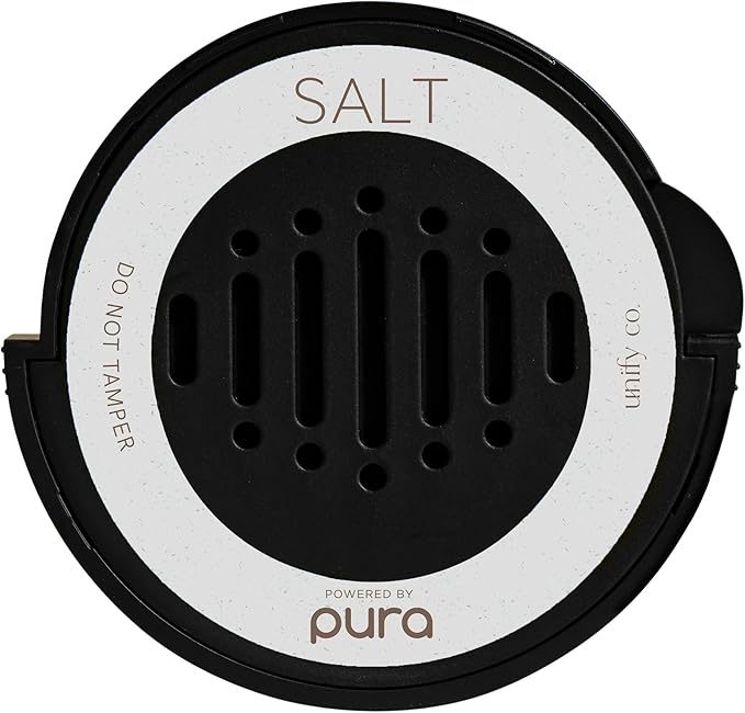 Pura Car Scent Refill - Fragrance for Pura Car Diffuser - Clean & Safe Luxury Diffuser Scent - Long-Lasting Fragrance for 30 Days of Aroma - Salt