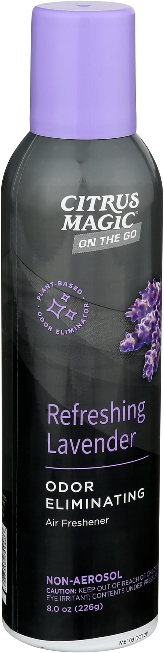 Citrus Magic On The Go Odor Eliminating Air Freshener Spray for Auto, Refreshing Lavender, 8-Ounce, Pack of 2