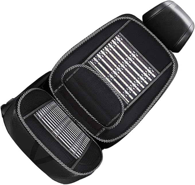 Cooling Car Seat Cushion, Breathable Refreshing Lumbar Support and Neck Pillow with Enhanced Comfort, for All Car Year Round