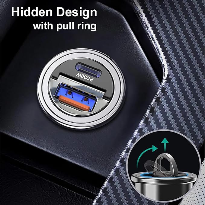 for Qi2 15W Magsafe Car Cup Holder Charger [Heat Restriction], Magnetic Cup Holder Phone Mount Wireless Charger, Fast Charging for iPhone 17 to12 Series[with 30W PD3.0&QC4.0 Car Adapter]