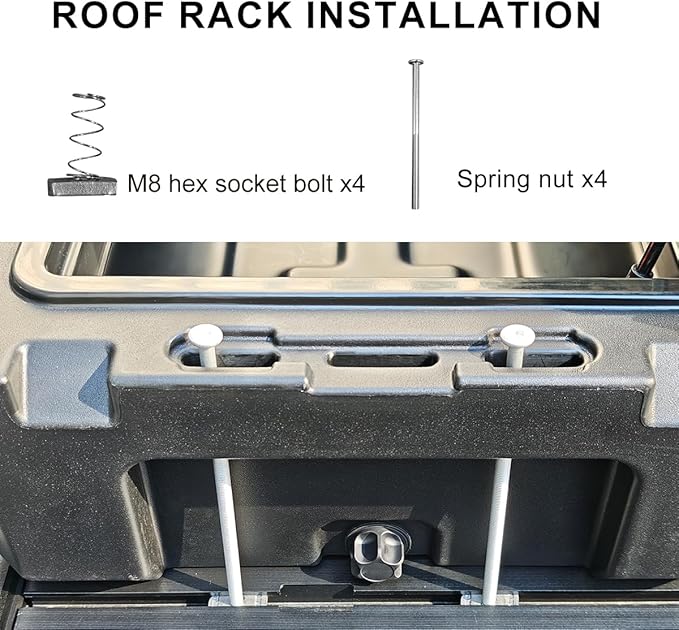 RUGCEL 58L Waterproof Dry Box - Heavy-Duty Overland & Off-Road Storage Case for Car Camping Equipment, Roof Gear & Vehicle Luggage,41in*17in*8.5in
