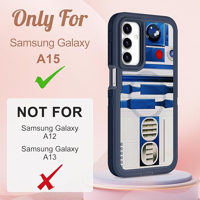 for Samsung Galaxy A15 5G Phone Case - Compatible with MagSafe Women Cute Girls Magnetic Protective Cover Teen Boys Cool Unique Design Heavy Duty Shockproof for Samsung A15 5G Case 6.5"