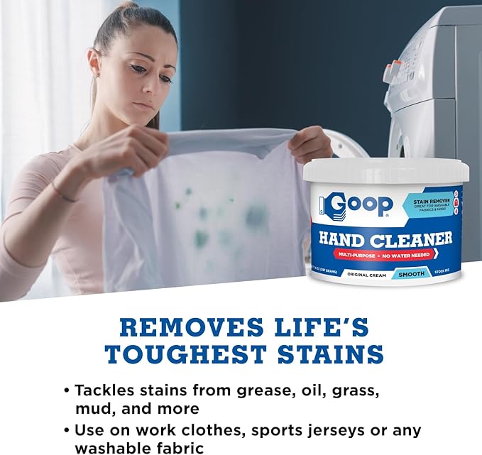 GOOP Original Multi-Purpose Waterless Hand Cleaner and Stain Remover - 14 oz Can (Pack of 4)