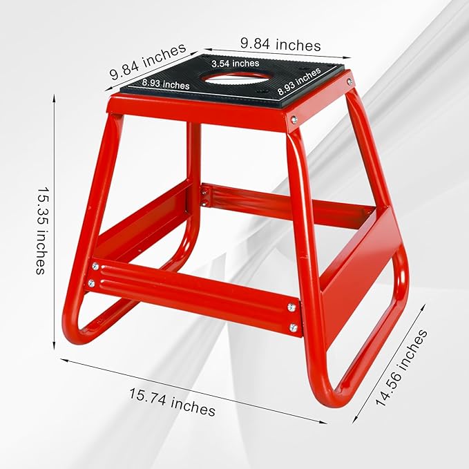 Big RED Motorcycle Stand Lift Dirt Bike Stand, 1000LBS Capacity Universal Detachable Maintenance Motorcycle Stand, Fit for Kawasaki Honda Yamaha