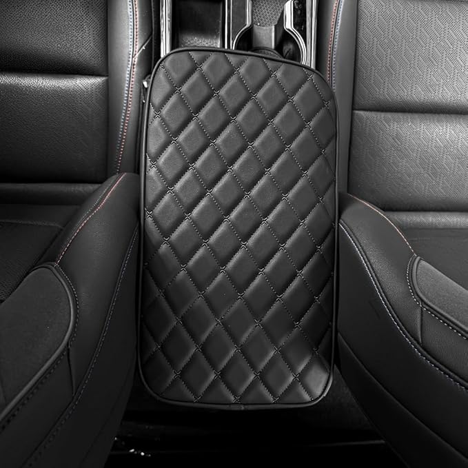 Car Armrest Cushion Cover Compatible with Chevy Equinox 2025 2026 Accessories, Center Console Armrest Pad(Black)