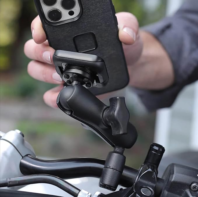 Peak Design Mobile Ball Mount Adapter, Qi1 Wireless Charging, Magnetic Mounting Technology, MagSafe Compatible, Works with 1" Ball-and-Socket Phone Mount for Car, Truck, Plane and More
