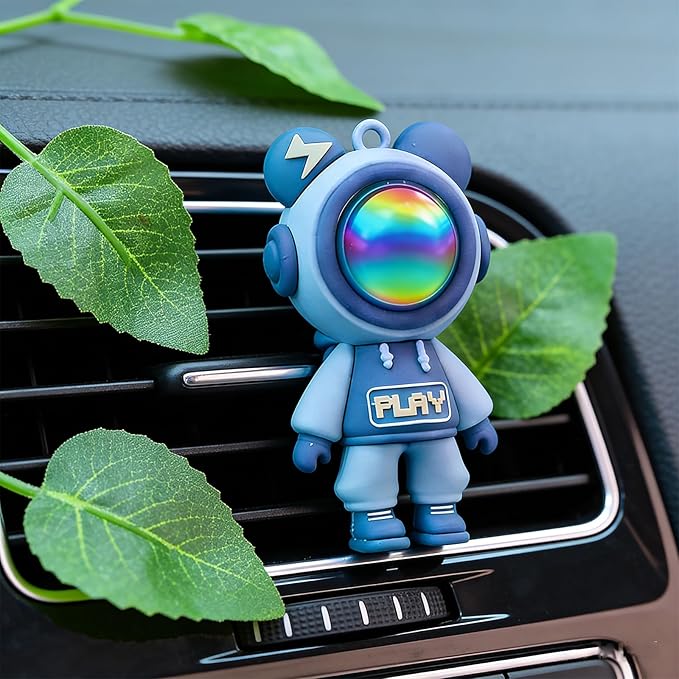 Car Air Freshener,Astronaut Vent Clip,Car Odor Eliminator,Car Air Freshener Clips (Purple)