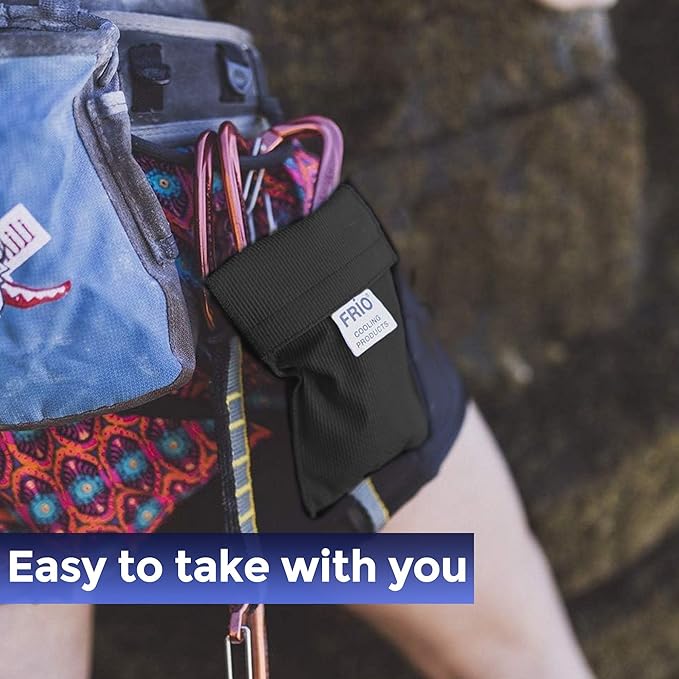 FRIO Cooling Wallet - Insulin Cooler for 45+ Hours of Stress Free On The Go - Black - Mini