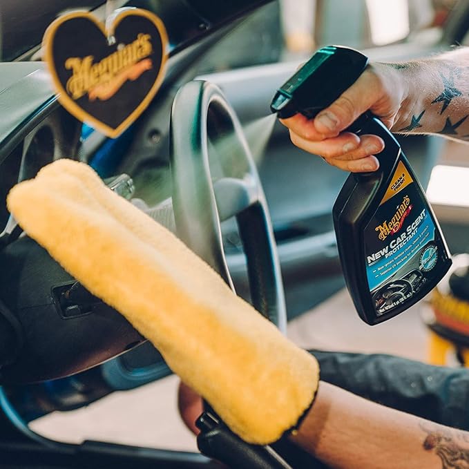 Meguiar's G4216EU New Car Scent Interior Dash & Trim Protectant 473ml. Cleans, shines & protects