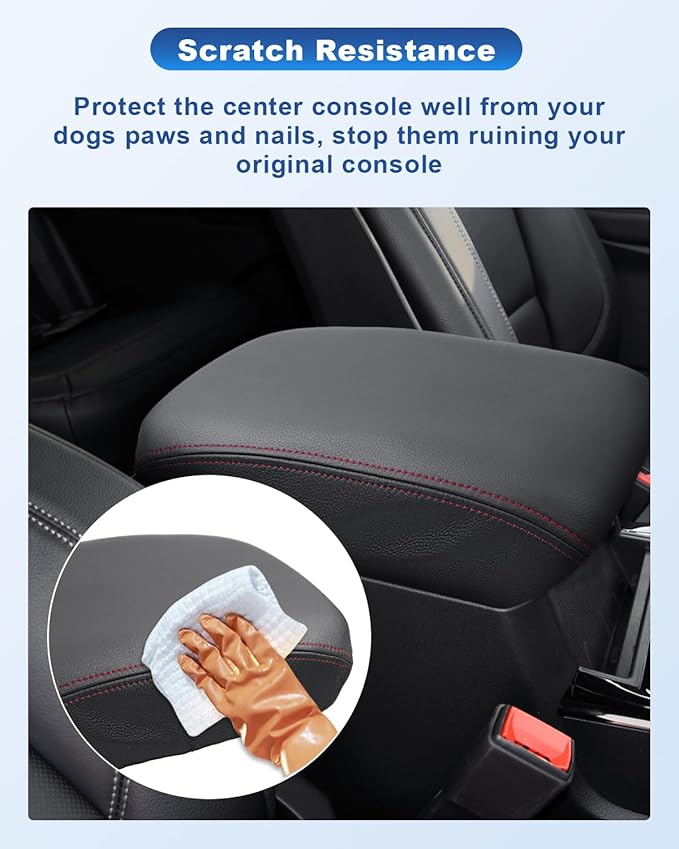 CDEFG 2020-2024 2025 Explorer Console Armrest Cover for 2024 2025 Ford Explorer Center Console Cover Middle Console Pad Arm Rest Central Consola Cover 2024 2025 Explorer Accessories