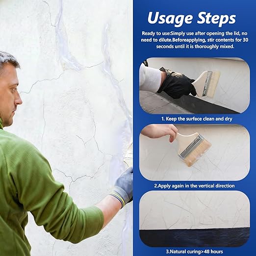 Transparent Waterproof Sealant, 35 Oz Transparent Waterproof Coating for Roof Repair, Walls, Window, Bathroom, Kitchen, Water-Based Clear Sealant, Indoor & Outdoor Invisible Waterproof Agent