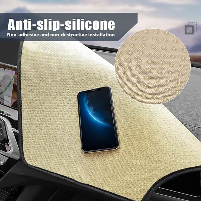 Flannel Dashboard Dash Cover Nonslip Car Dash Board Mat Compatible with Lexus ES ES350 ES300h XV60 2013-2018