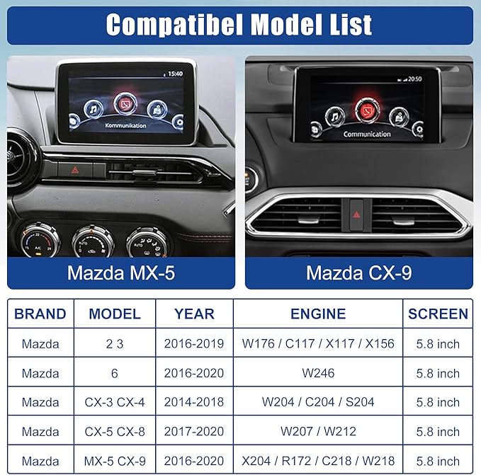 HMYC Mazda Wireless Carplay Retrofit Kit, TK78-66-9U0C OEM USB Hub Fits to MZD Connect System Compatible with Mazda 2/3/6/CX3/CX5/CX9/MX5 2014-2020(Only Supporting Wireless Carplay NO Android Auto)