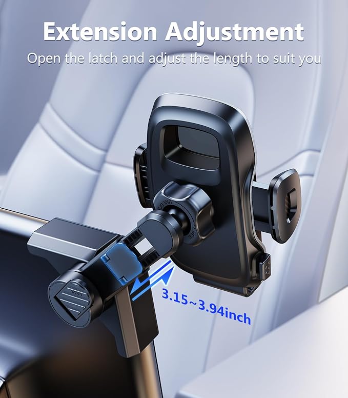 Tesla Phone Mount for Tesla Model Y/3 2026 2025 2024 2023 2022 2021, 360°Swivel Car Accessories for Tesla Screen Clip Phone Holder Stand (for Tesla Model Y(Juniper)/3(Highland)/X/S)