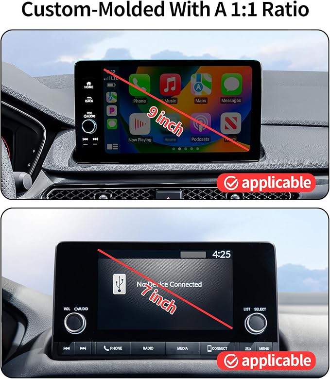 Car Phone Holder for 2025 Acura ADX 2023-2025 Integra 2024-2025 Integra Type S Accessories 7/9-Inch Screen Fixed Clip, 360° Rotation Phone Mount Compatible with MagSafe