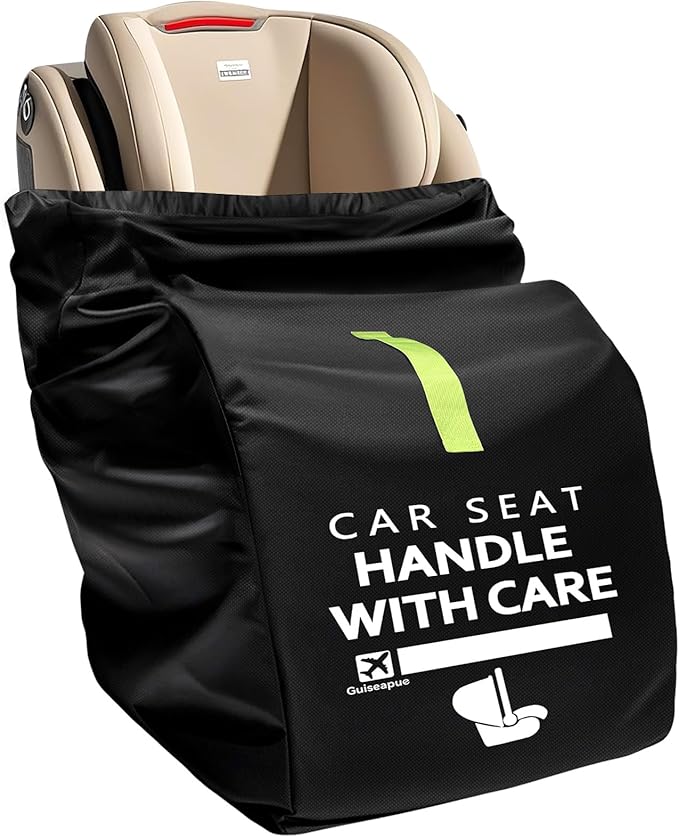 Guiseapue Car Seat Travel Bag for Airplane: Car Seat Bags for Air Travel Fit All Car Seats, Infant Carriers & Booster Seats, Carseat Cover Fit Doona Graco Evenflo, First Mothers Day Gifts for New Mom