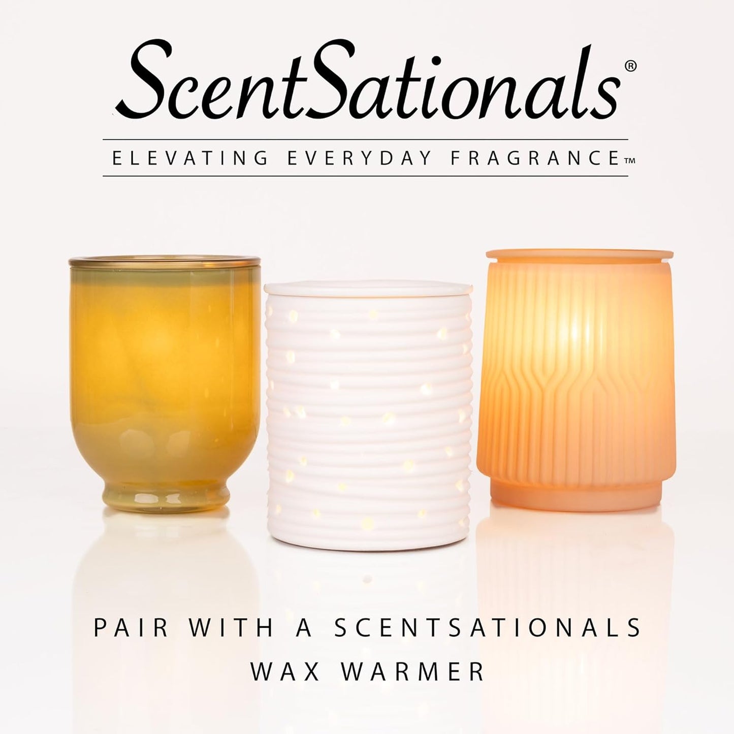 Scentsationals Wax Melts, Wax Cubes Strong Scent - Caribbean Clouds - Long Lasting Scented Wax Melts for Warmer, 10oz (24-Cubes)
