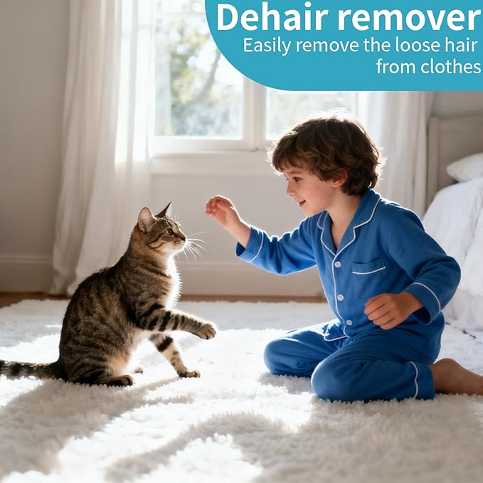 Pet Hair Remover Special Cat and Dog Hair Remover Multi Fabric Edge and Carpet Rake Scraper Dog Hair Remover for Rugs, Couch and Pet Towers(Silicone and ABS)