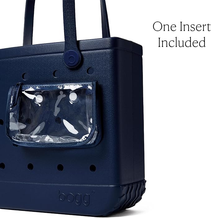 BOGG BAG Medium Tote – 15” x 12.5” x 5” – Durable, Washable, Tip-proof – Beach, Pool, Boat, Work, Sports (You Navy Me Crazy)