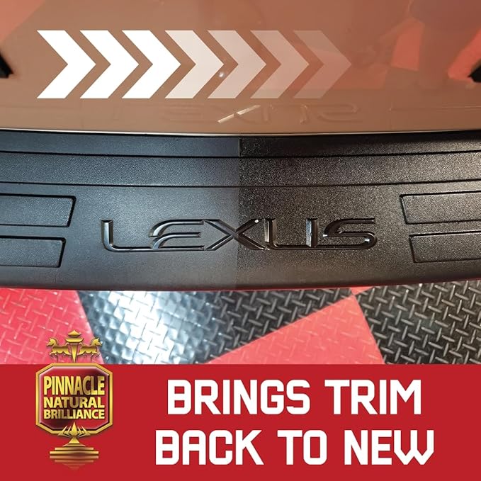 Pinnacle Natural Brilliance Onyx Trim Restorer | Silicone-Free Formula for Black Plastic & Vinyl Trim | Restores Depth & Matte Finish | Long-Lasting Protection | PIN-385 | 8 oz