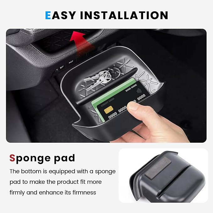 4PCS Center Console Organizer Compatible with 2019-2025 Toyota RAV4 Driver's Drawer Box Insert Secondary Storage Box, Dash Storage Tray Accessories(Not for New 10.5'' Multimedia Display)