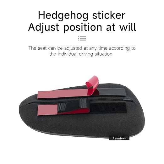 Alcantane style car leg knee pads memory foam car center console knee cushions car leg pads protect knee and leg elbow pads car copilot Universa version (Red line lift leg pad)