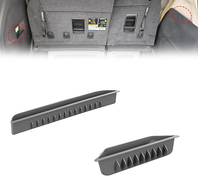 Trunk Organizer Box for Toyota Sienna 2021-2026 TPE Side Trunk Storage Multipurpose Car Storage Box Blocks Trunk Divider